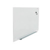 Frameless Magnetic Glass Marker Board, 48" x 36", White Surface