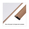 Deluxe Melamine Dry Erase Board, 96" x 48", White Surface, Oak Finished Fiberboard (Mdf) Frame
