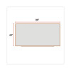 Deluxe Melamine Dry Erase Board, 96" x 48", White Surface, Oak Finished Fiberboard (Mdf) Frame