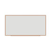 Deluxe Melamine Dry Erase Board, 96" x 48", White Surface, Oak Finished Fiberboard (Mdf) Frame