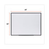 Design Series Deluxe Dry Erase Board, 48" x 36", White Surface, Black Anodized Aluminum Frame