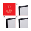 Design Series Deluxe Dry Erase Board, 48" x 36", White Surface, Black Anodized Aluminum Frame