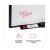 Design Series Deluxe Dry Erase Board, 48" x 36", White Surface, Black Anodized Aluminum Frame