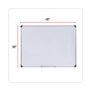 Magnetic Steel Dry Erase Marker Board, 48" x 36", White Surface, Satin Aluminum Frame