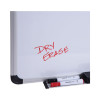 Magnetic Steel Dry Erase Marker Board, 48" x 36", White Surface, Satin Aluminum Frame