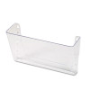 Wall Files, Letter Size, 13" x 4" x 7", Clear