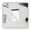 Premium Ruled Writing Pads With Heavy-Duty Back, Narrow Rule, Black Headband, 50 White 5 X 8 Sheets, 6/Pack