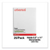 Two-Pocket Portfolios With Textured Covers, Accommodates 11 x 8.5 Sheets, White, 25/Box