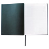 Casebound Hardcover Notebook, 1-Subject, Wide/Legal Rule, Dark Blue Cover, (150) 10.25 x 7.63 Sheets