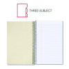 Wirebound Notebook, 3-Subject, Medium/College Rule, Assorted Cover Colors, (120) 9.5 x 6 Sheets, 4/Pack