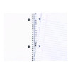 Wirebound Notebook, 1-Subject, Wide/Legal Rule, Black Cover, (70) 10.5 x 8 Sheets