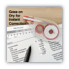 Side-Application Correction Tape, Non-Refillable, 0.2" x 32.75 Ft, White Tape, Clear/Red Dispenser, 2/Pack