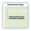 Steno Pads, Gregg Rule, Red Cover, 80 Green-Tint 6 X 9 Sheets, 6/Pack