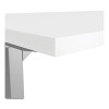 Essentials Electric Sit-Stand Desk, 55.1" X 27.5" X 25.9" To 51.5", White/Aluminum