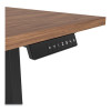 Essentials Electric Sit-Stand Desk, 55.1" X 27.5" X 25.9" To 51.5", Espresso/Black