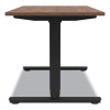 Essentials Electric Sit-Stand Desk, 55.1" X 27.5" X 25.9" To 51.5", Espresso/Black