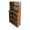 Essentials Laminate Bookcase, Five-Shelf, 35.8w x 14.9d x 72h, Espresso