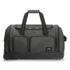 Leroy Rolling Duffel, Fits Devices Up To 15.6", Polyester, 12 x 10.5 x 10.5, Gray