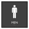 Ada Sign, Men, Plastic, 8 x 8, Clear/White
