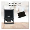 T4727 Printy Replacement Pad For Trodat Self-Inking Stamps, 1.63" x 2.5", Black