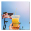 96 Series Cold Cup Lids, Fits Vegware 96-Series Cold Cups, Plastic, Clear, 1,000/Carton