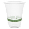 96-Series Cold Cup, 12 Oz, Plastic, Clear/Green, 1,000/Carton
