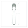 White Cpla Cutlery, General Purpose Fork, Plastic, White, 1,000/Carton