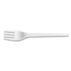White Cpla Cutlery, General Purpose Fork, Plastic, White, 1,000/Carton