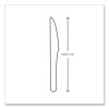 White Cpla Cutlery, General Purpose Knife, Plastic, White, 1,000/Carton