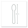 White Cpla Cutlery, General Purpose Spoon, Plastic, 1,000/Carton