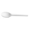 White Cpla Cutlery, General Purpose Spoon, Plastic, 1,000/Carton