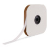 Sticky-Back Fasteners, Loop Side, 0.63" x 75 Ft, White