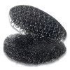 Sticky-Back Fasteners, Removable Adhesive, 0.63" Dia, Black, 15/Pack