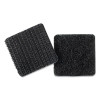 Sticky-Back Fasteners, Removable Adhesive, 0.88" X 0.88", Black, 12/Pack