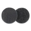 Sticky-Back Fasteners, Removable Adhesive, 0.63" Dia, Black, 75/Pack