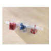 Sticky-Back Fasteners, Removable Adhesive, 0.75" X 30 Ft, White