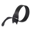One-Wrap Pre-Cut Thin Ties, 0.5" X 8", Black, 50/Pack
