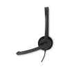 Mono Headset With Microphone And In-Line Remote, Black