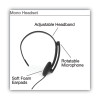 Mono Headset With Microphone And In-Line Remote, Black