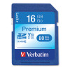 16Gb Premium Sdhc Memory Card, Uhs-I V10 U1 Class 10, Up To 80Mb/s Read Speed