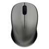 Silent Wireless Blue Led Mouse, 2.4 Ghz Frequency/32.8 Ft Wireless Range, Left/Right Hand Use, Graphite