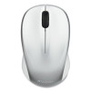 Silent Wireless Blue Led Mouse, 2.4 Ghz Frequency/32.8 Ft Wireless Range, Left/Right Hand Use, Silver