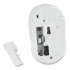 Silent Wireless Blue Led Mouse, 2.4 Ghz Frequency/32.8 Ft Wireless Range, Left/Right Hand Use, Silver