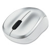 Silent Wireless Blue Led Mouse, 2.4 Ghz Frequency/32.8 Ft Wireless Range, Left/Right Hand Use, Silver