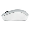 Silent Wireless Blue Led Mouse, 2.4 Ghz Frequency/32.8 Ft Wireless Range, Left/Right Hand Use, Silver