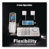 Ds6151-2 Two-Handset Two-Line Cordless Phone With Answering System, Black/Silver
