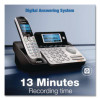Ds6151-2 Two-Handset Two-Line Cordless Phone With Answering System, Black/Silver
