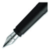 Allure Fountain Pen, Fine Point, Blue Ink, Black/Silver Barrel