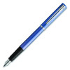 Allure Fountain Pen, Fine Point , Blue Ink, Silver/Black Barrel