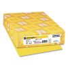 Color Paper, 24 Lb Bond Weight, 8.5 x 14, Solar Yellow, 500/Ream